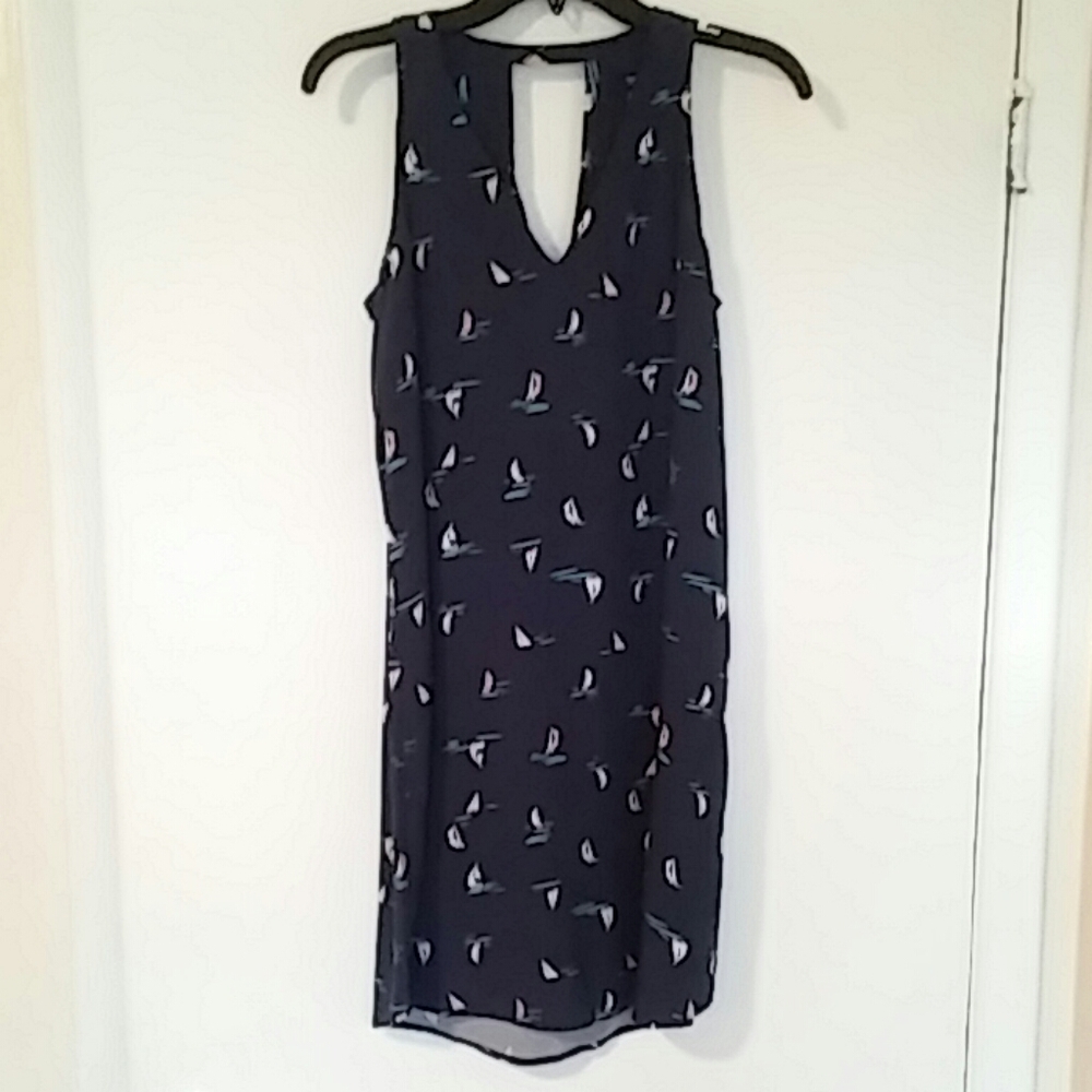 Navy Summer Dress by GAP Sailboat Design XS Sweet